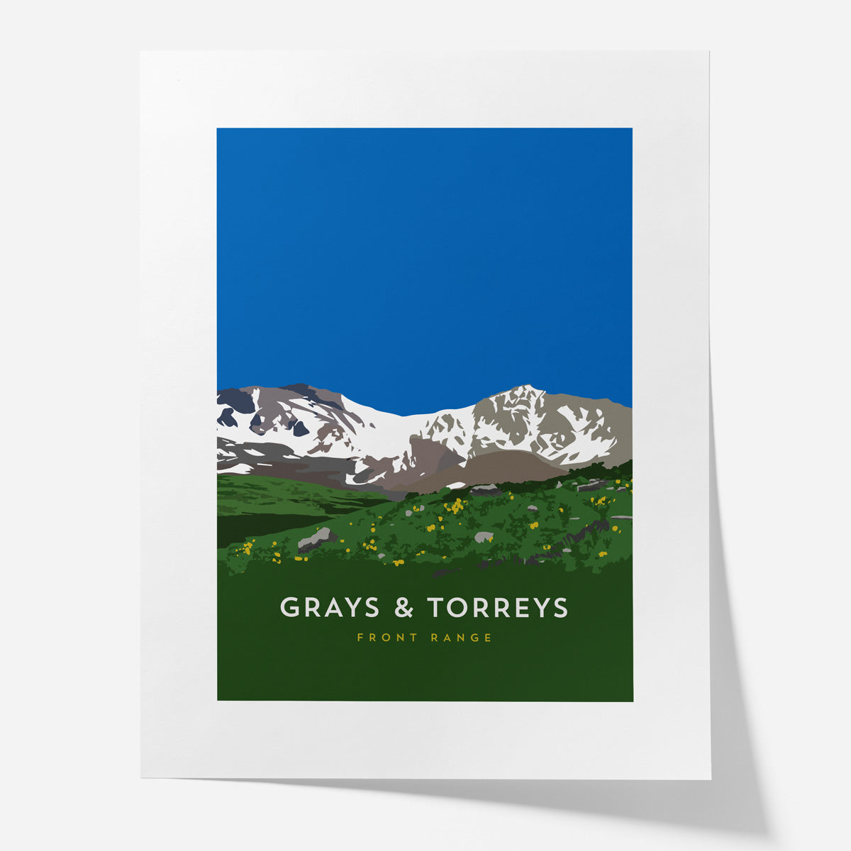 Grays & Torreys Colorado 14er Poster