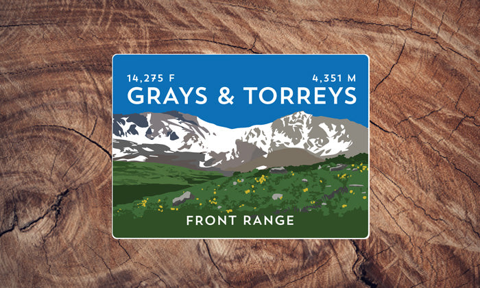 Front Range Colorado 14er Sticker Pack