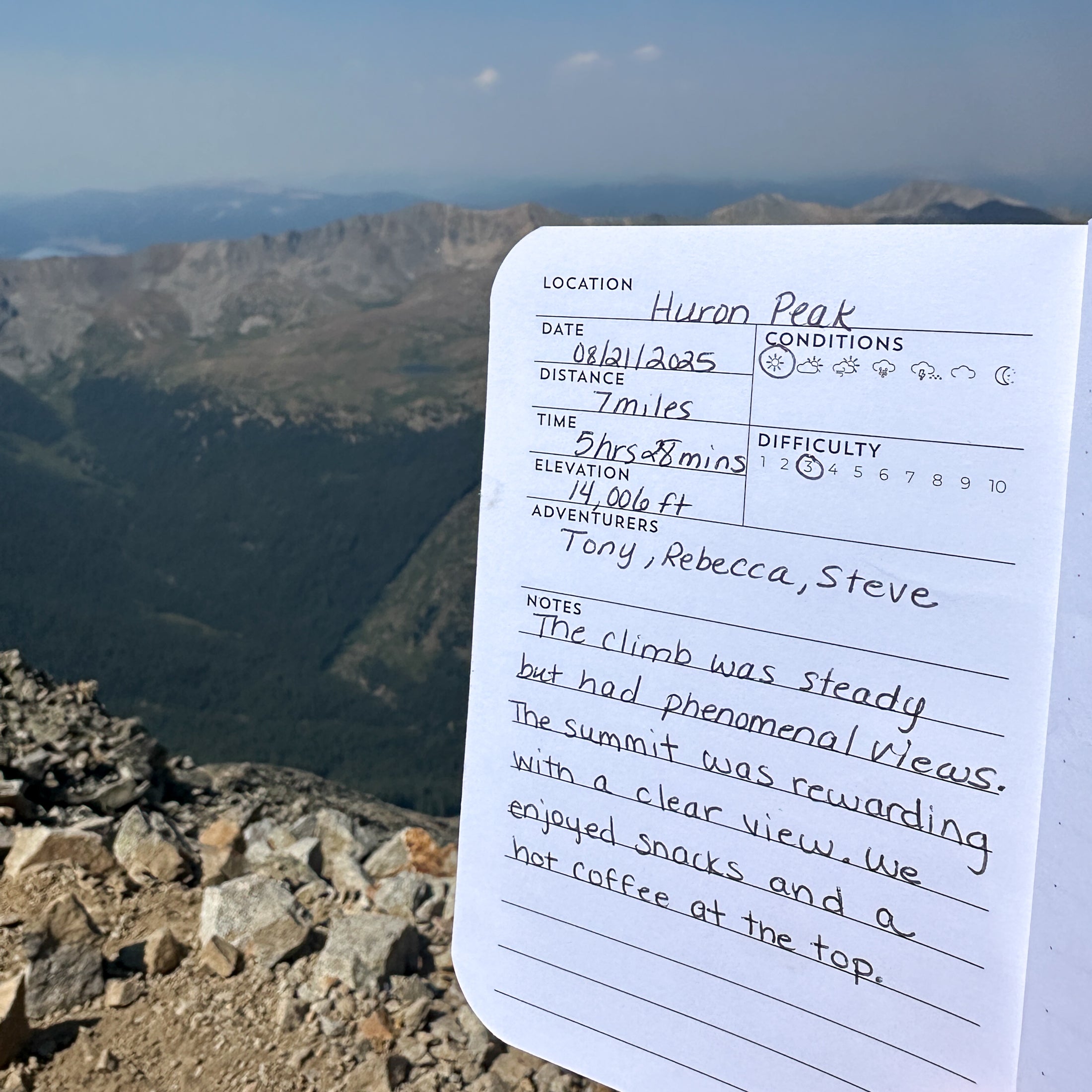 Hiking Journal Log (2 Pack)