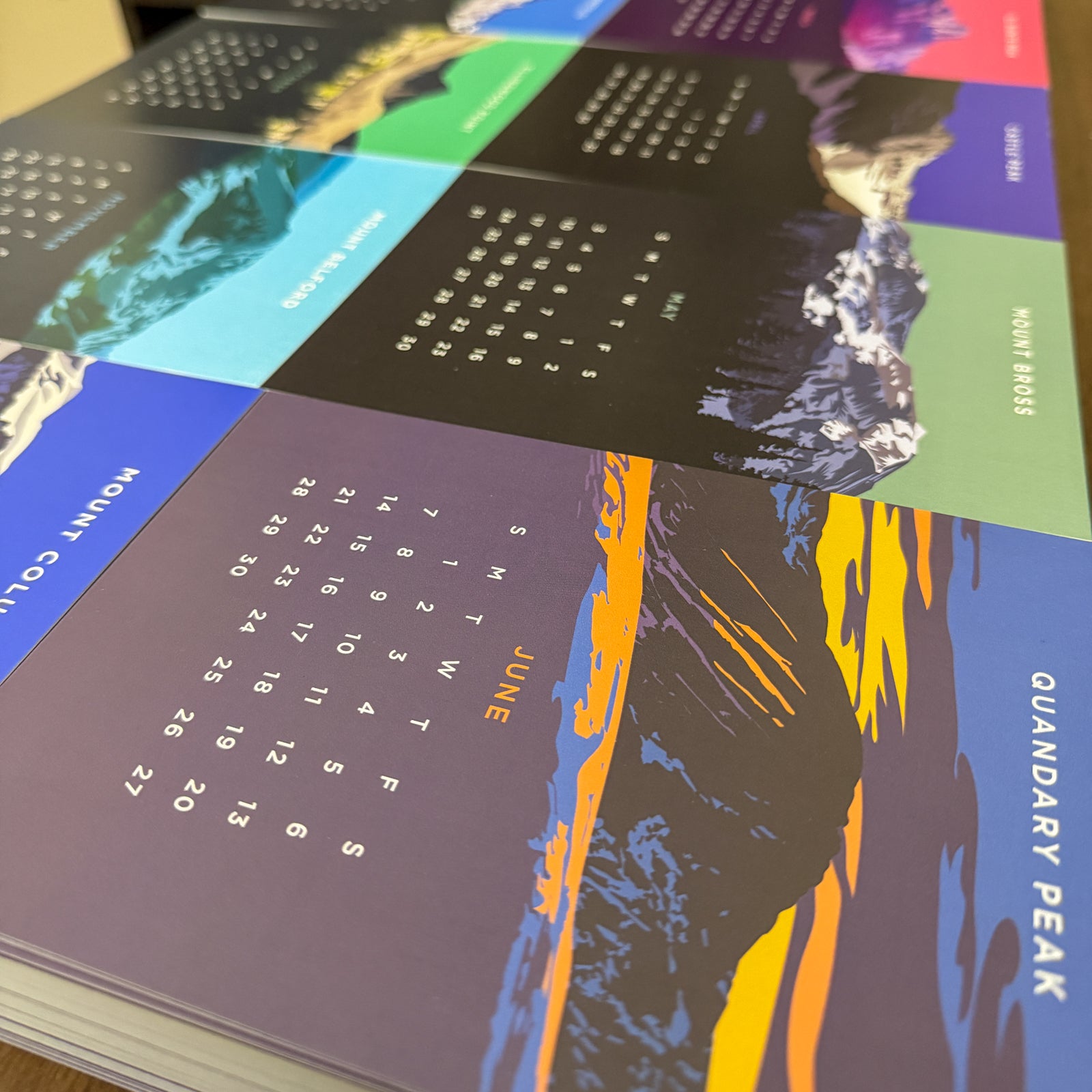 Colorado 14er Desk Calendar