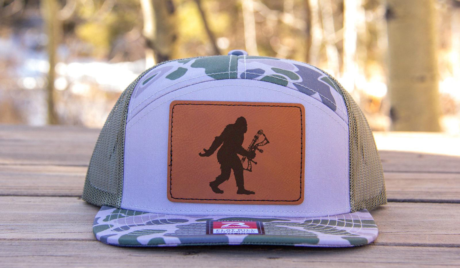 Sasquatch Bow Hunting Camouflage Hat Richardson 168 Marsh Duck Camo