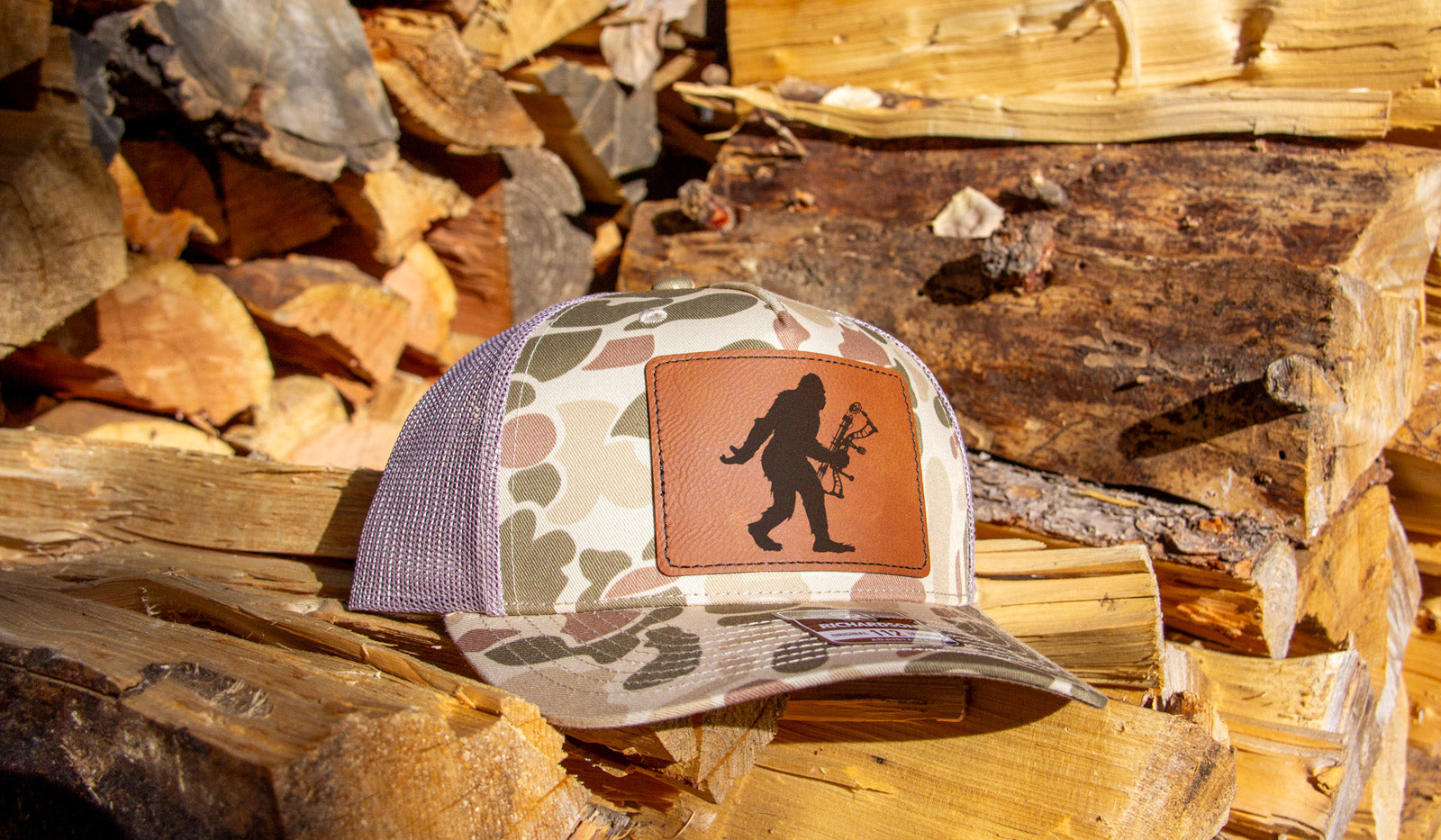 Bigfoot Bow Hunting Camouflage Hat Richardson 112 Harvest Duck Camo