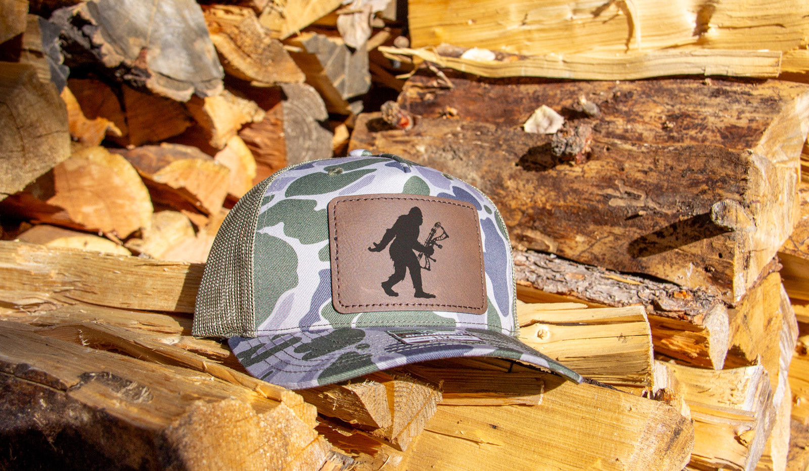 Bigfoot Bow Hunting Camouflage Hat Richardson 112 Marsh Duck Camo