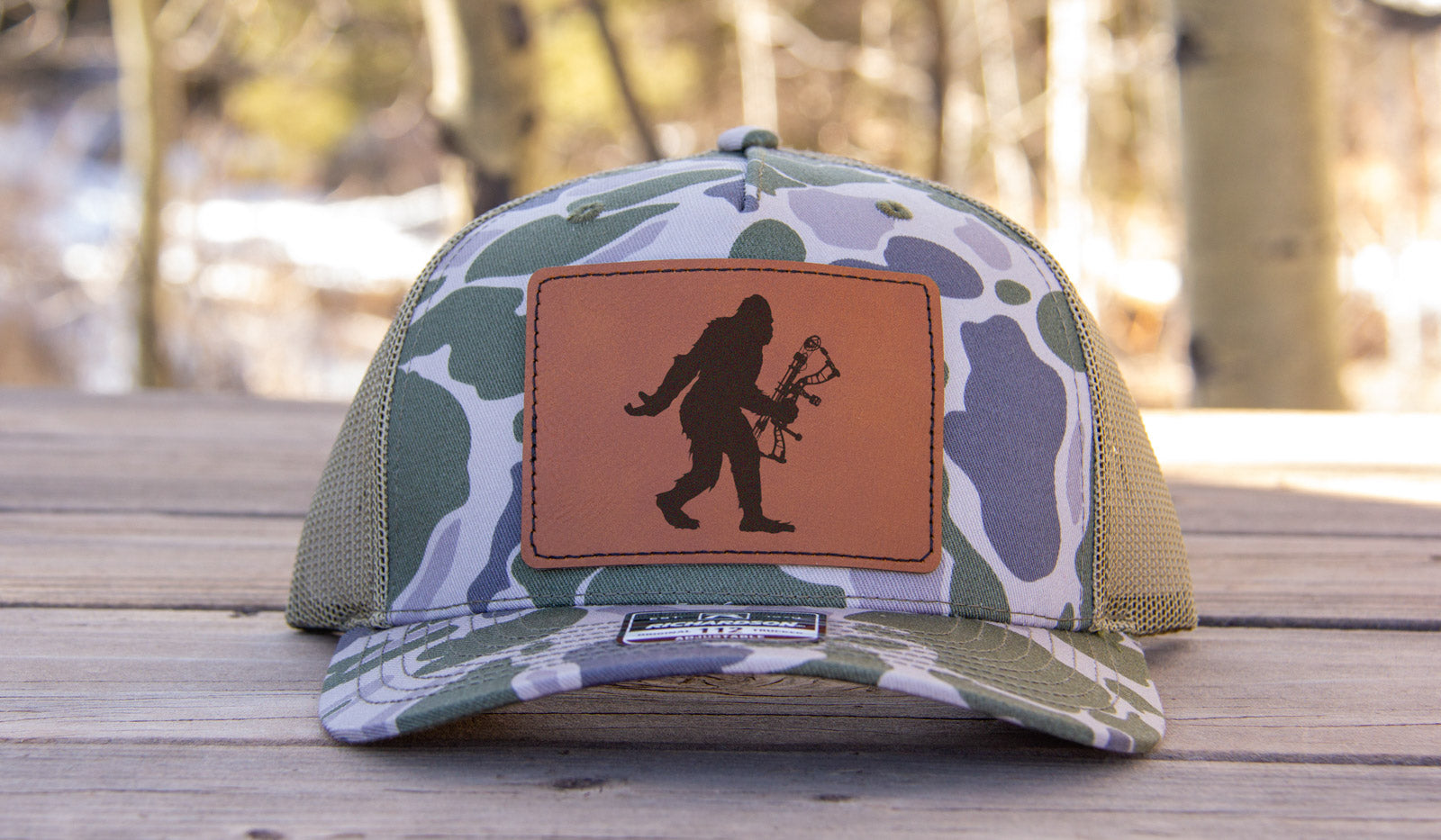 Sasquatch Bow Hunting Camouflage Hat Richardson 112 Marsh Duck Camo