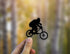 Sasquatch Biking Die Cut Sticker Decal