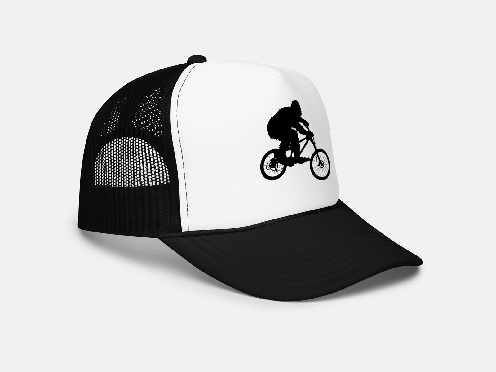 Sasquatch Mountain Biking Trucker Hat