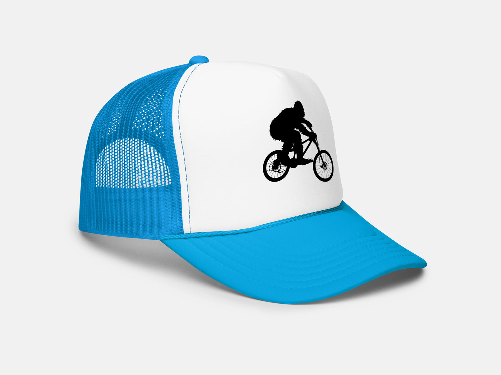 Sasquatch Mountain Biking Trucker Hat
