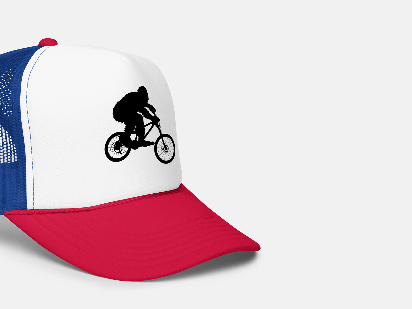Sasquatch Mountain Biking Trucker Hat