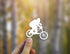 Sasquatch Biking Die Cut Sticker Decal