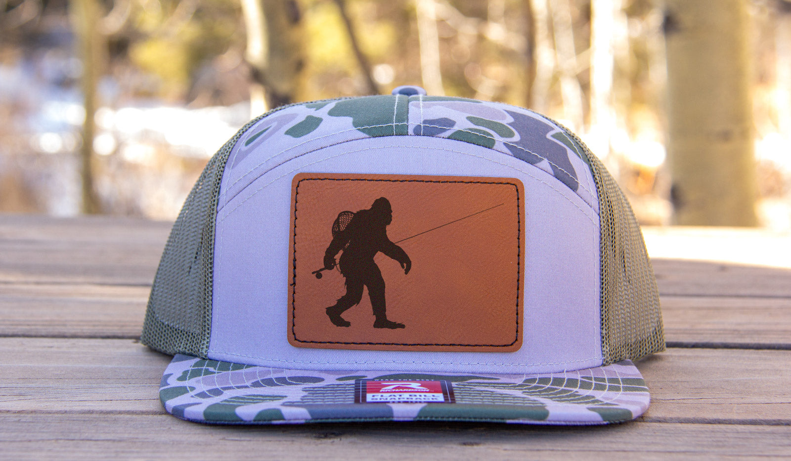Sasquatch Fly Fishing Camouflage Hat Richardson 168 Marsh Duck Camo