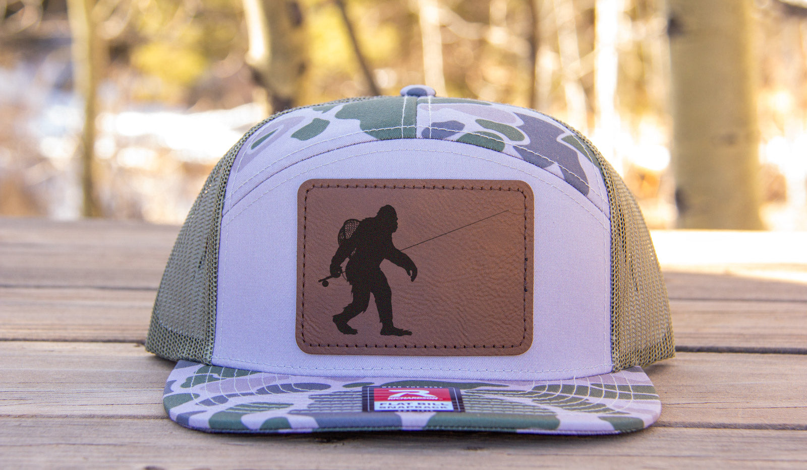 Sasquatch Fly Fishing Camouflage Hat Richardson 168 Marsh Duck Camo