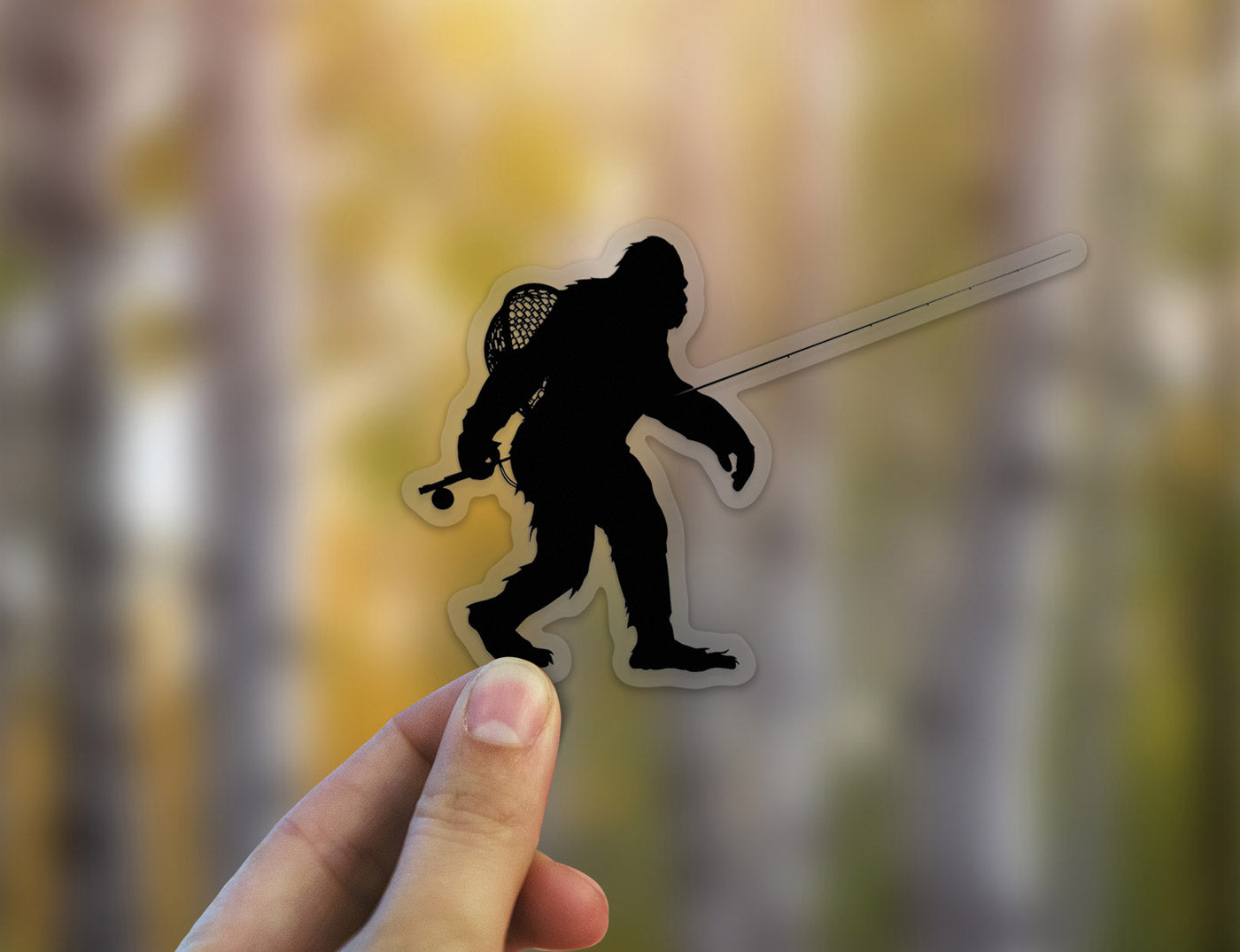 Sasquatch Fly Fishing Sticker