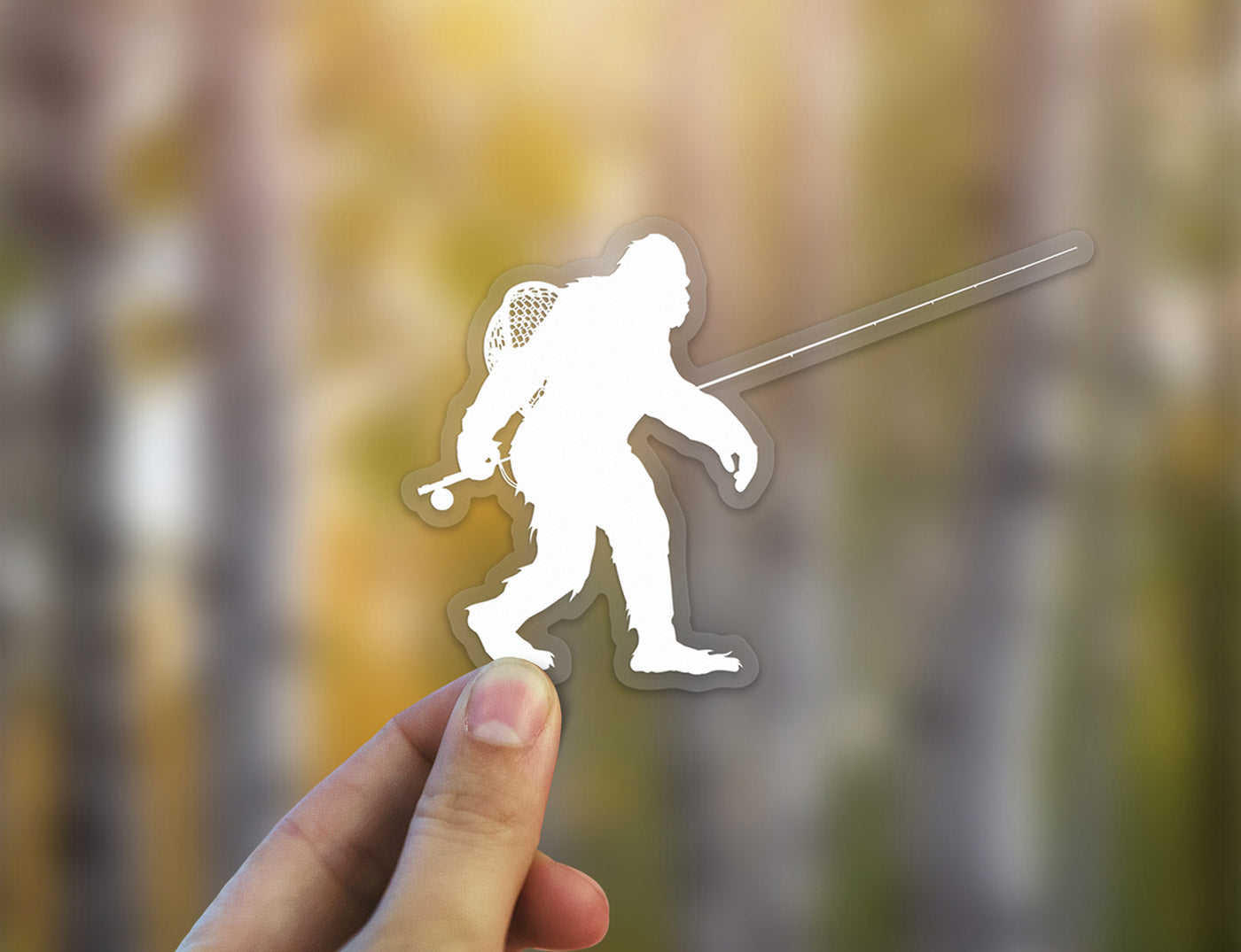 Sasquatch Fly Fishing Sticker
