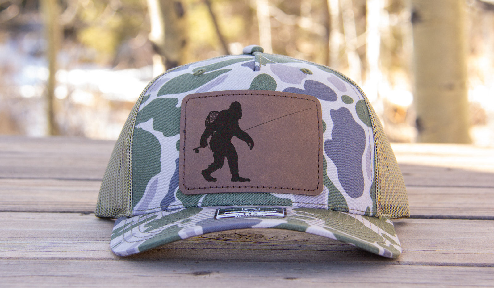 Sasquatch Fly Fishing Camouflage Hat Richardson 112 Marsh Duck Camo