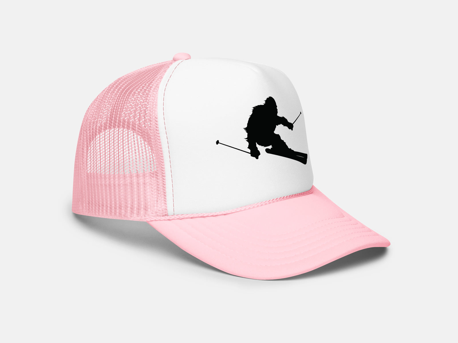 Sasquatch Skiing Trucker Hat