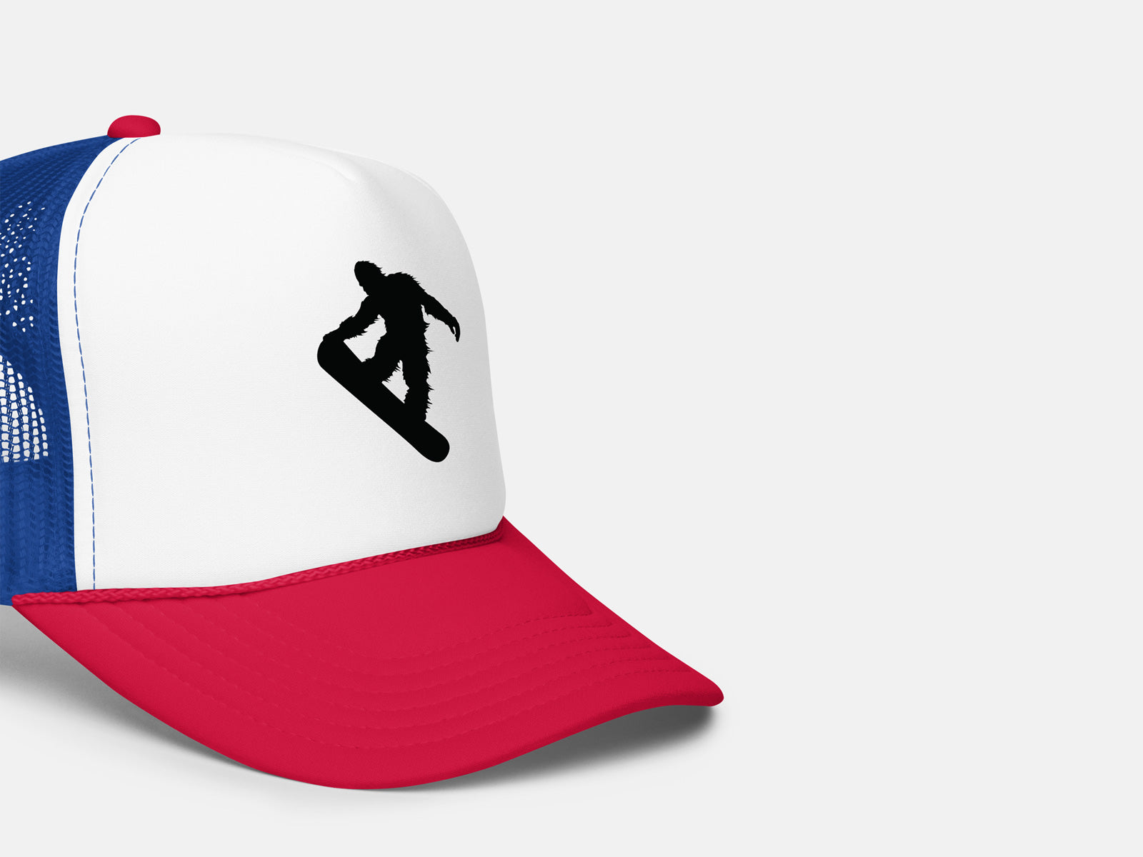 Sasquatch Snowboard Trucker Hat