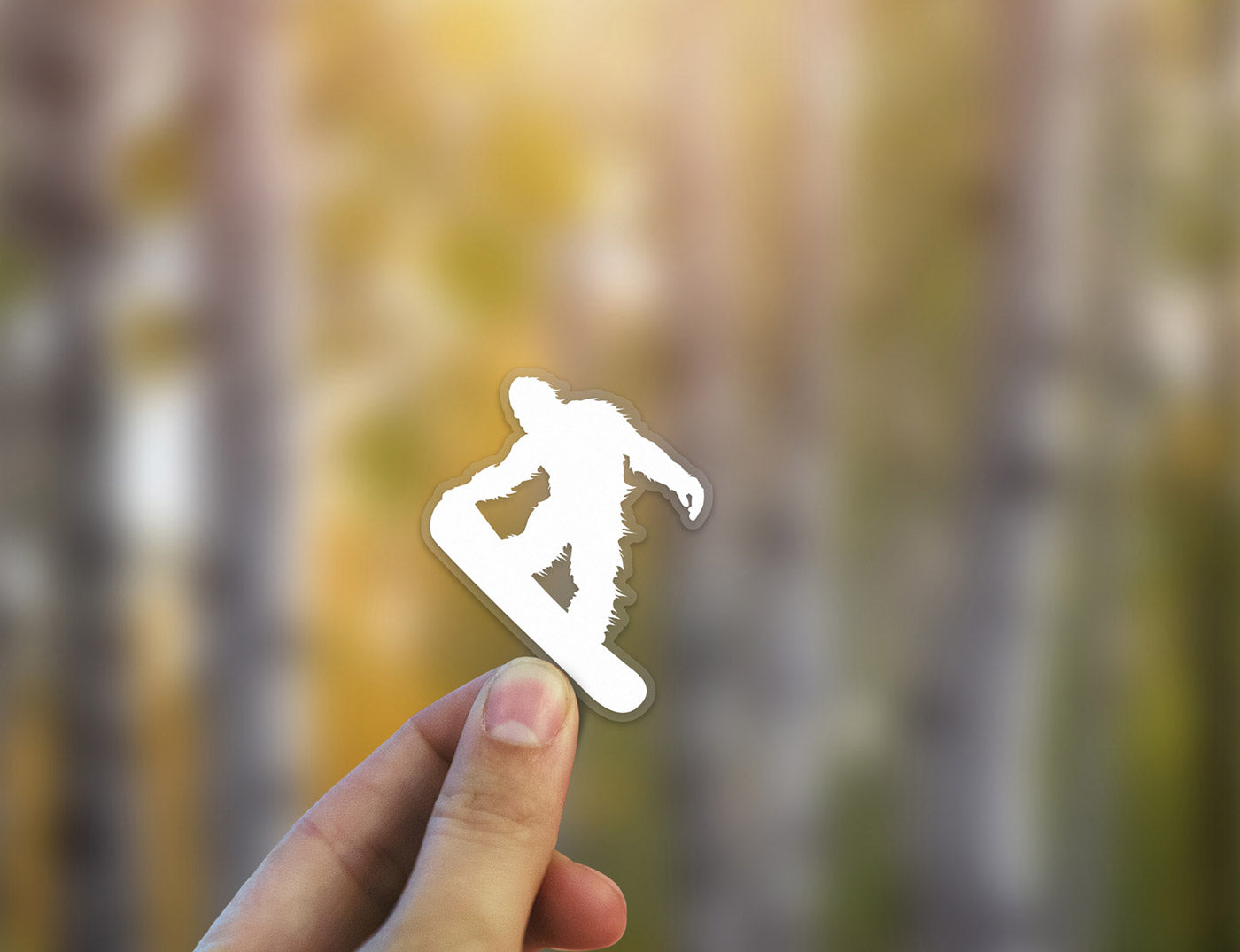 Sasquatch Snowboarding Sticker