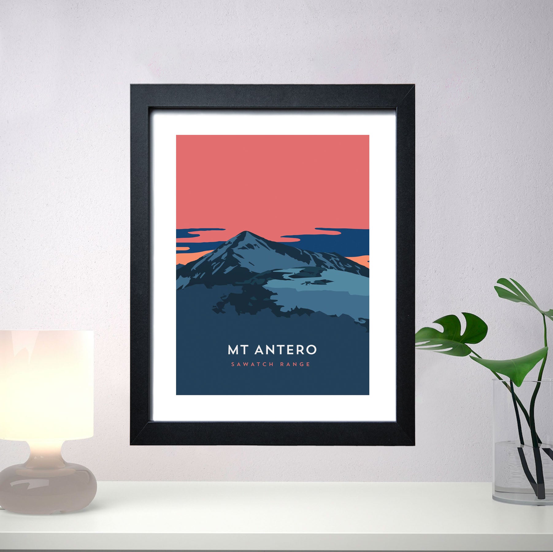 Mount Antero Colorado 14er Framed Poster