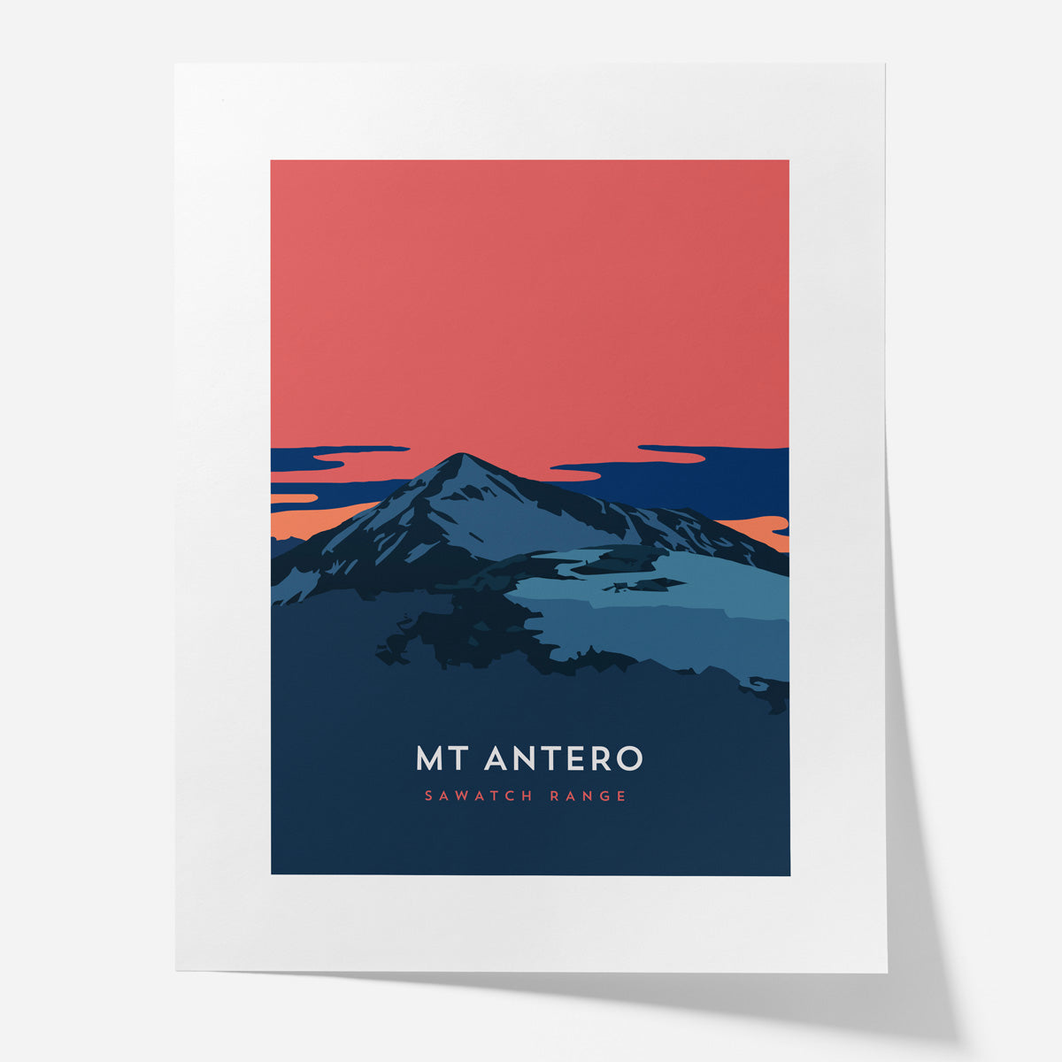 Mount Antero Colorado 14er Poster