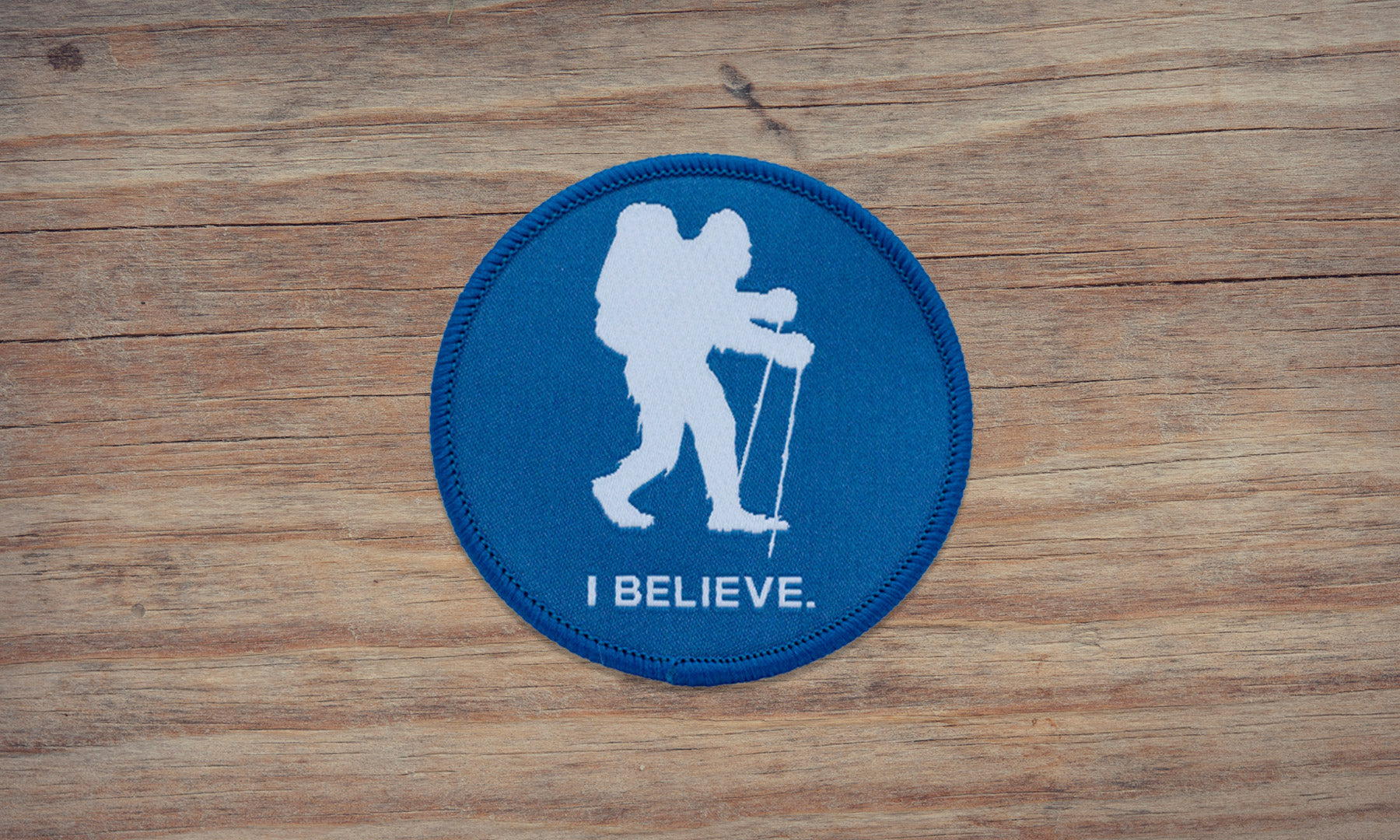Bigfoot Backpacking Patch I Believe