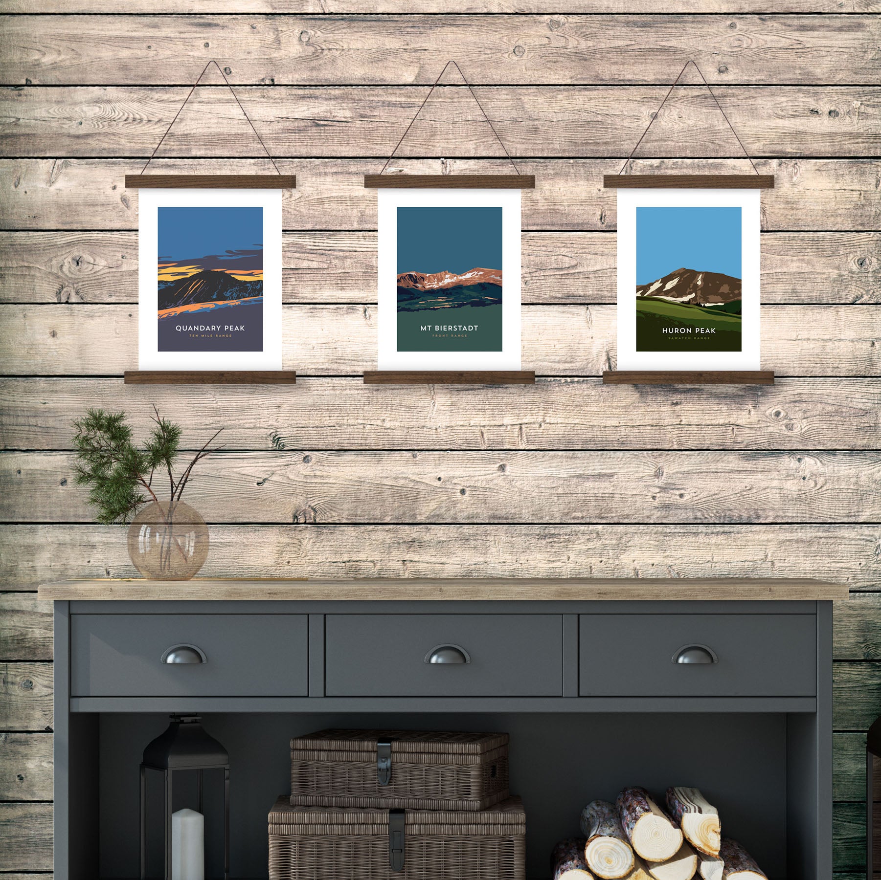 Mount Bierstadt Colorado 14er Hanger Frame Poster