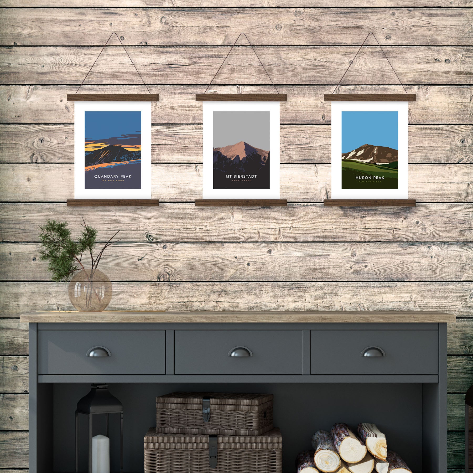 Mount Bierstadt Sawtooth Ridge Colorado 14er Hanger Frame Poster