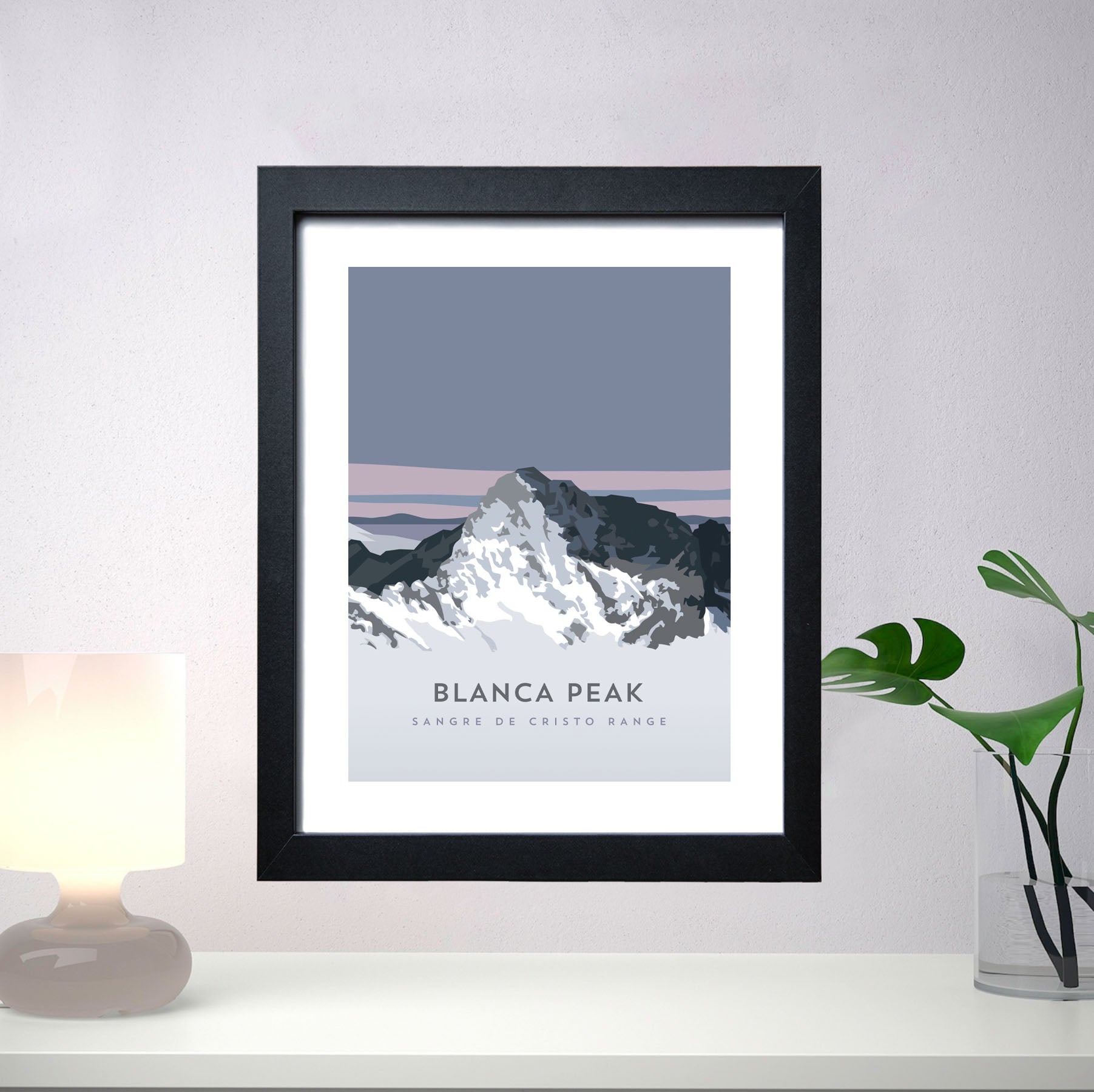Blanca Peak Colorado 14er Framed Poster