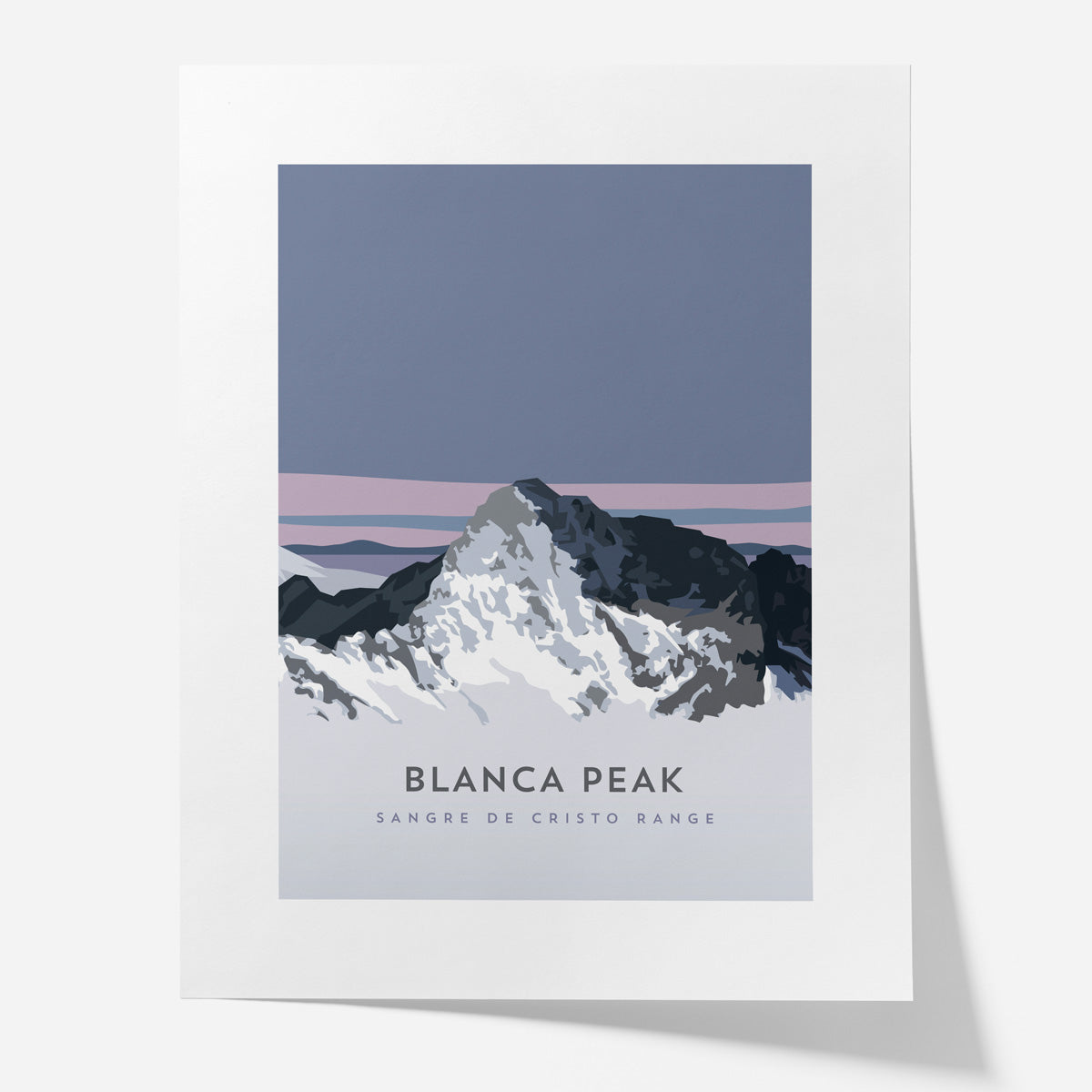 Blanca Peak Colorado 14er Poster