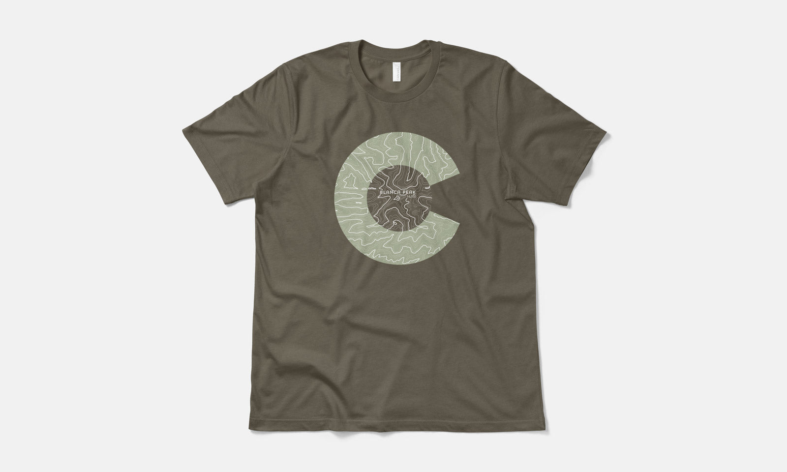 Blanca Peak Topo 14er Shirt