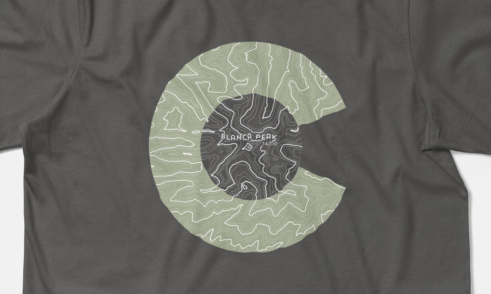 Blanca Peak Topo 14er Shirt