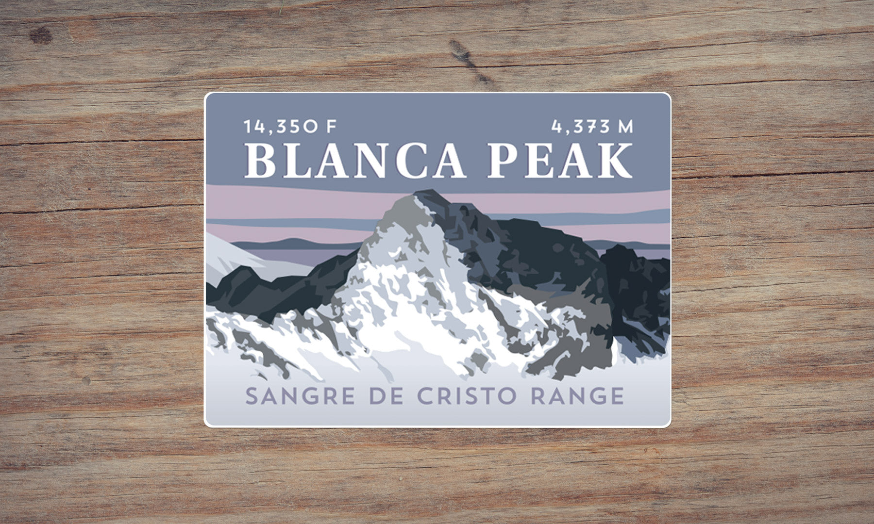 Blanca Peak Colorado 14er Sticker