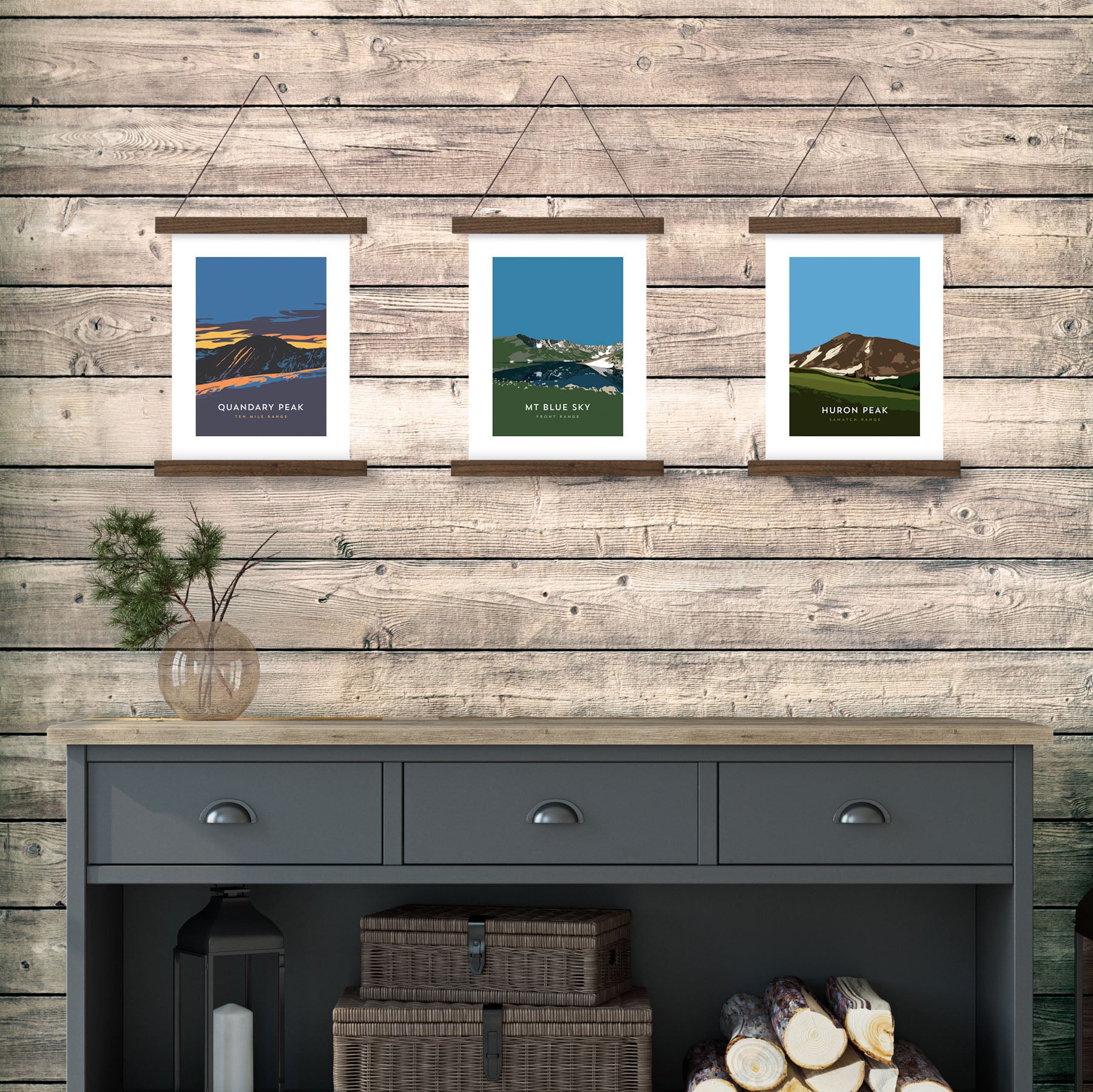 Mount Blue Sky Colorado 14er Hanger Frame Art Print