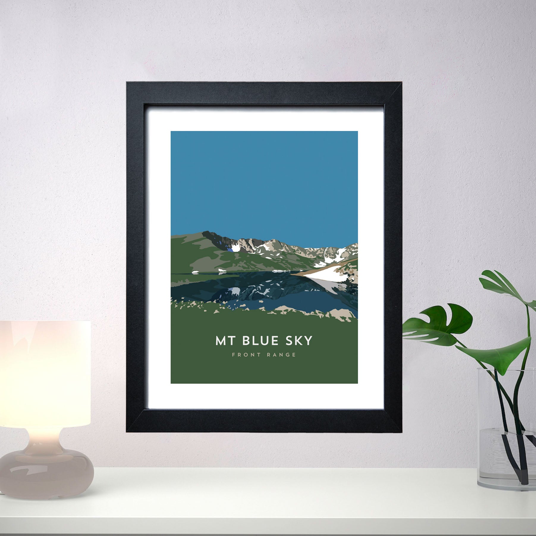 Mount Blue Sky Colorado 14er Framed Art Print