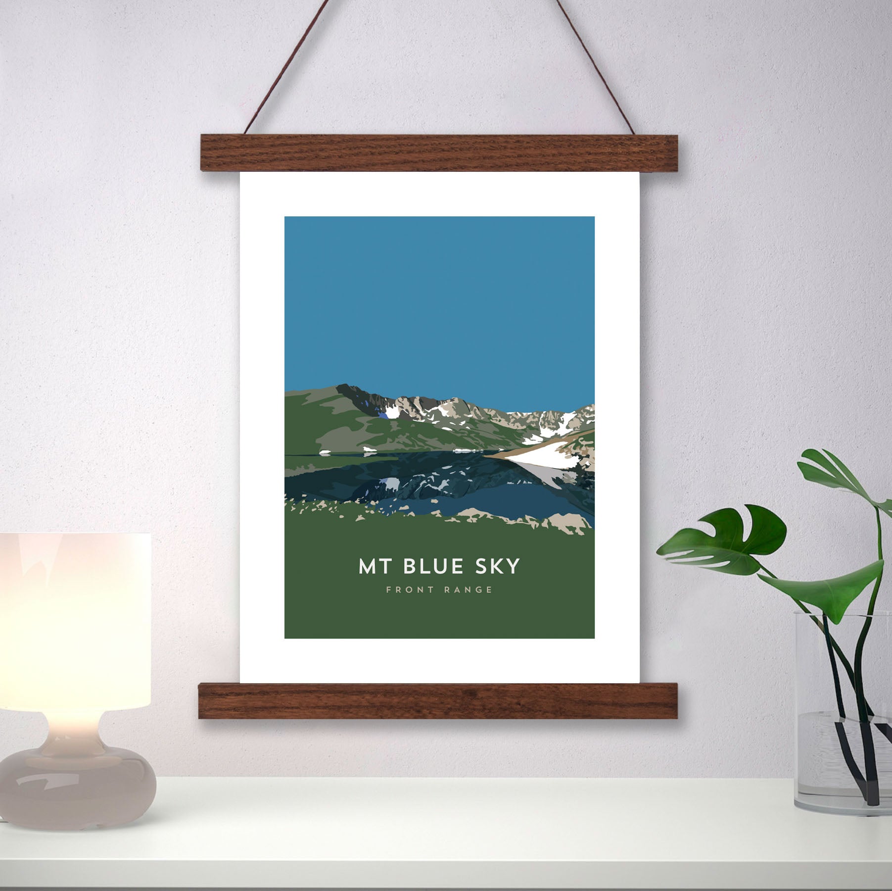 Mount Blue Sky Colorado 14er Hanger Frame Art Print