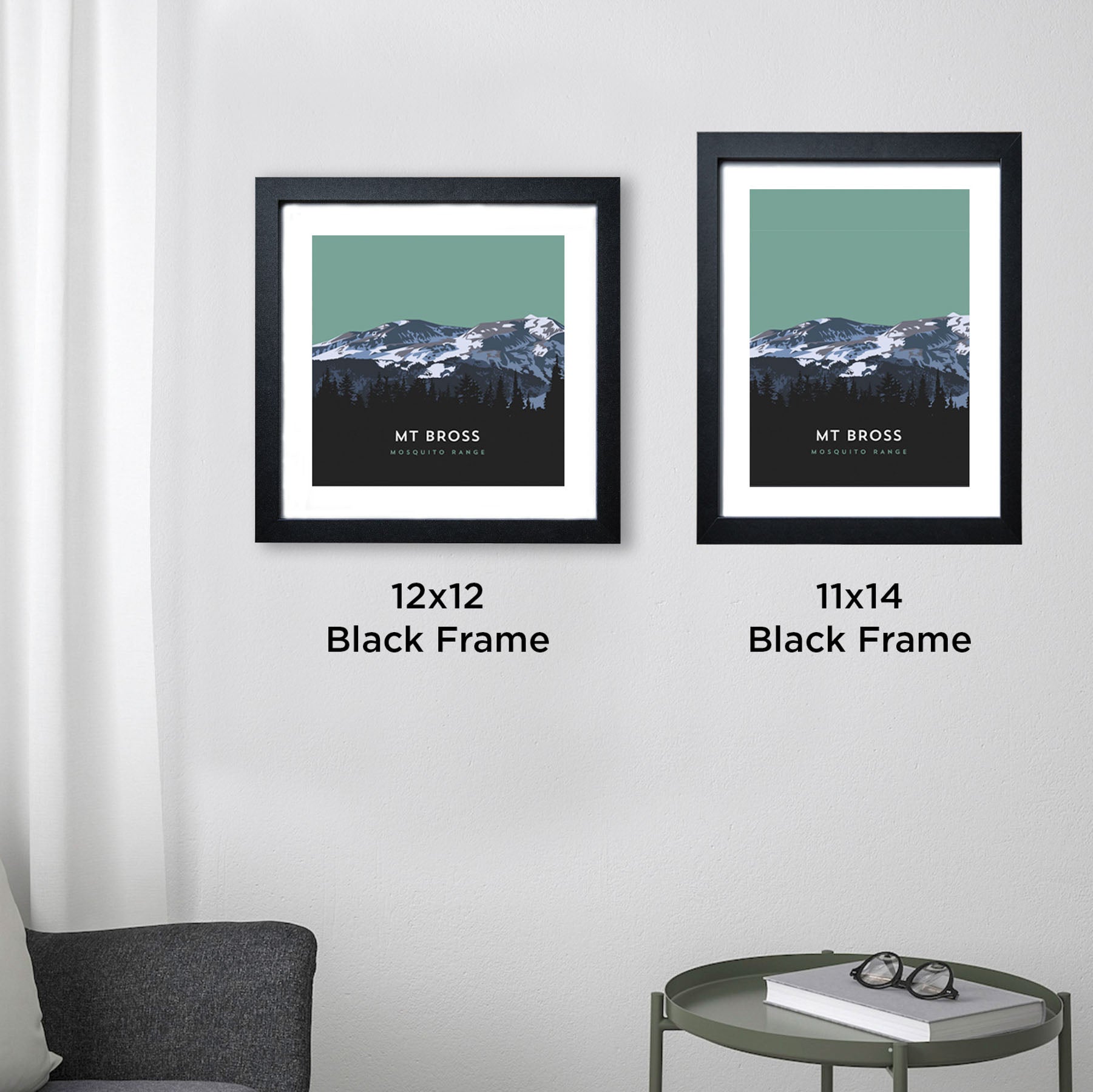 Mount Bross Colorado 14er Framed Poster