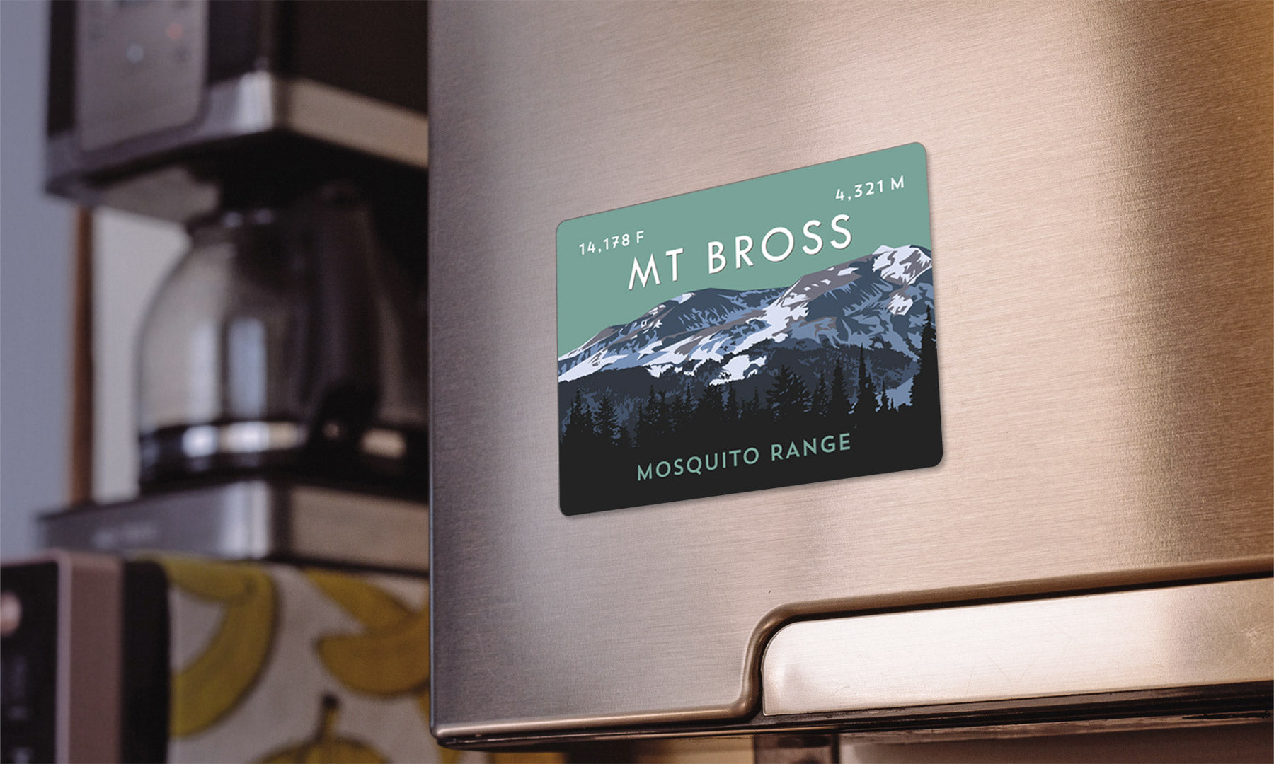 Mount Bross Colorado 14er Magnet