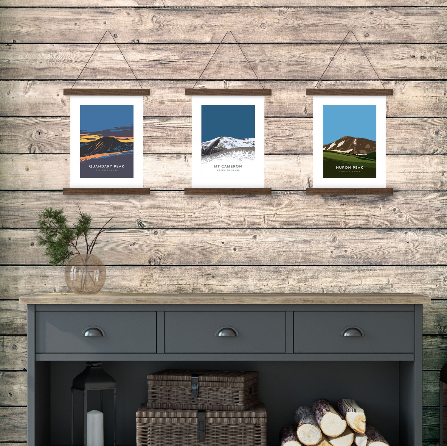 Mount Cameron Colorado 14er Hanger Frame Poster