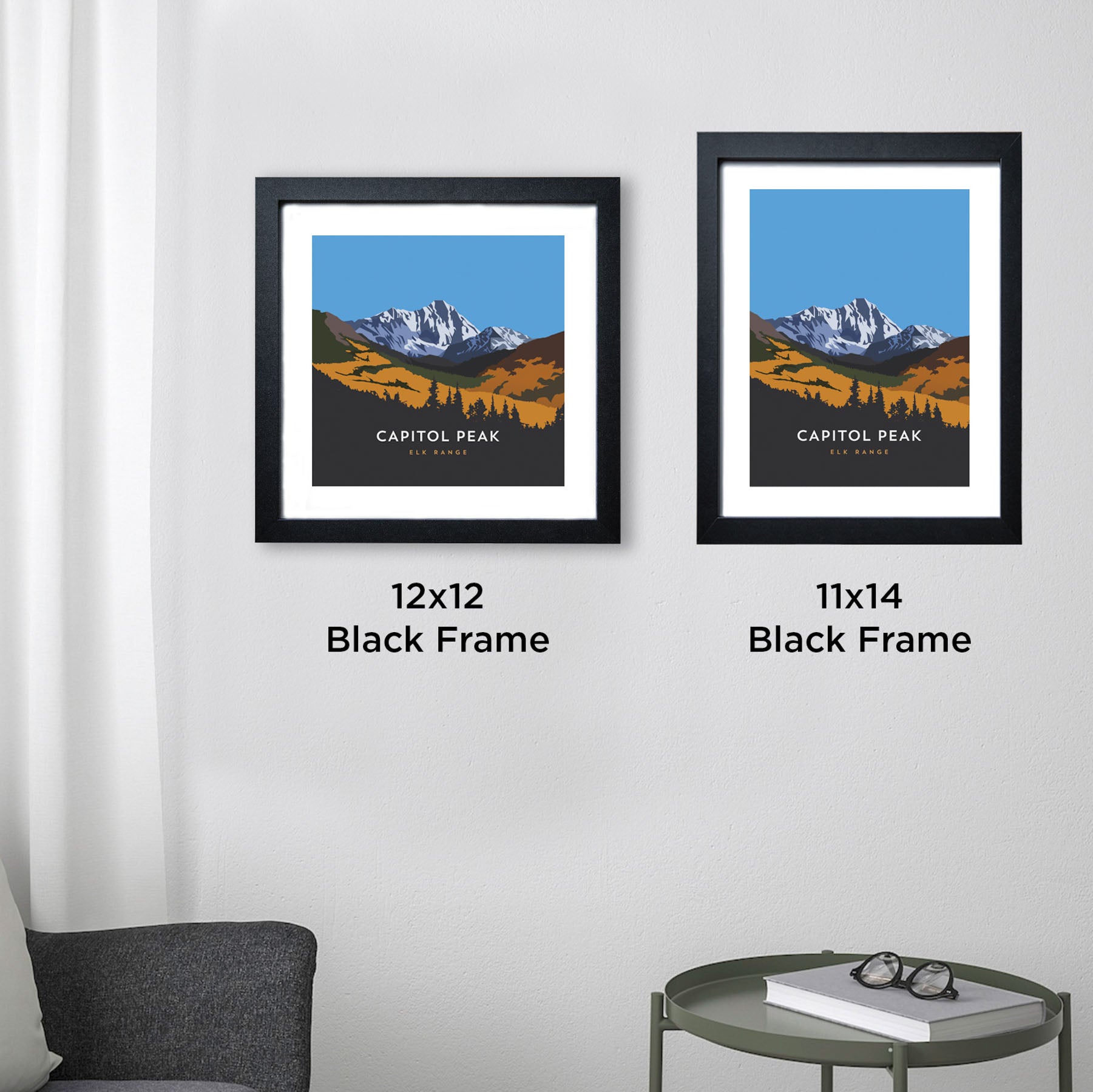 Capitol Peak Colorado 14er Framed Poster