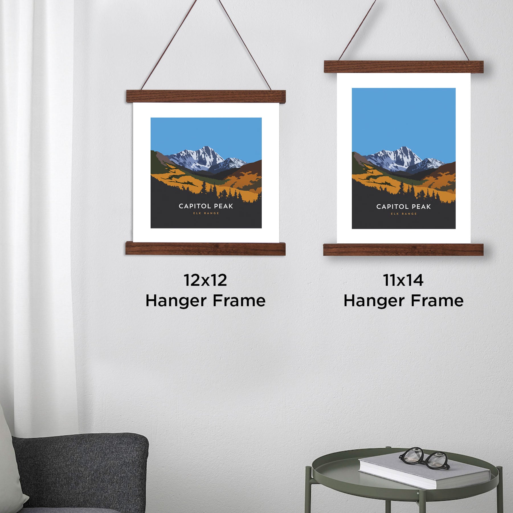Capitol Peak Colorado 14er Hanger Frame Poster