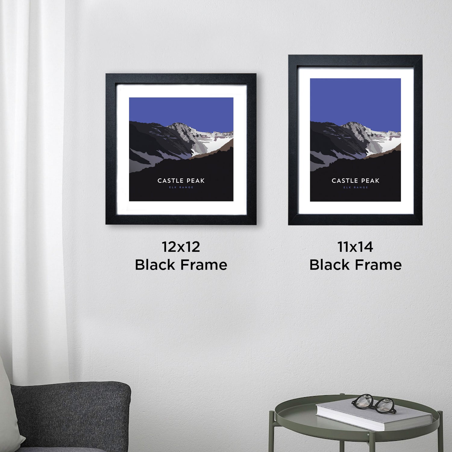 Castle Peak Colorado 14er Framed Poster