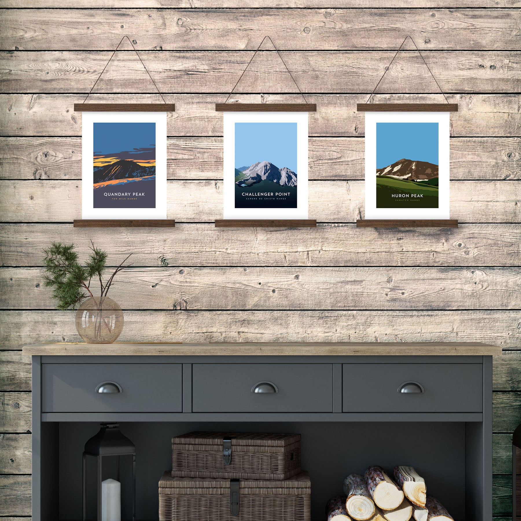 Challenger Point Colorado 14er Hanger Frame Poster