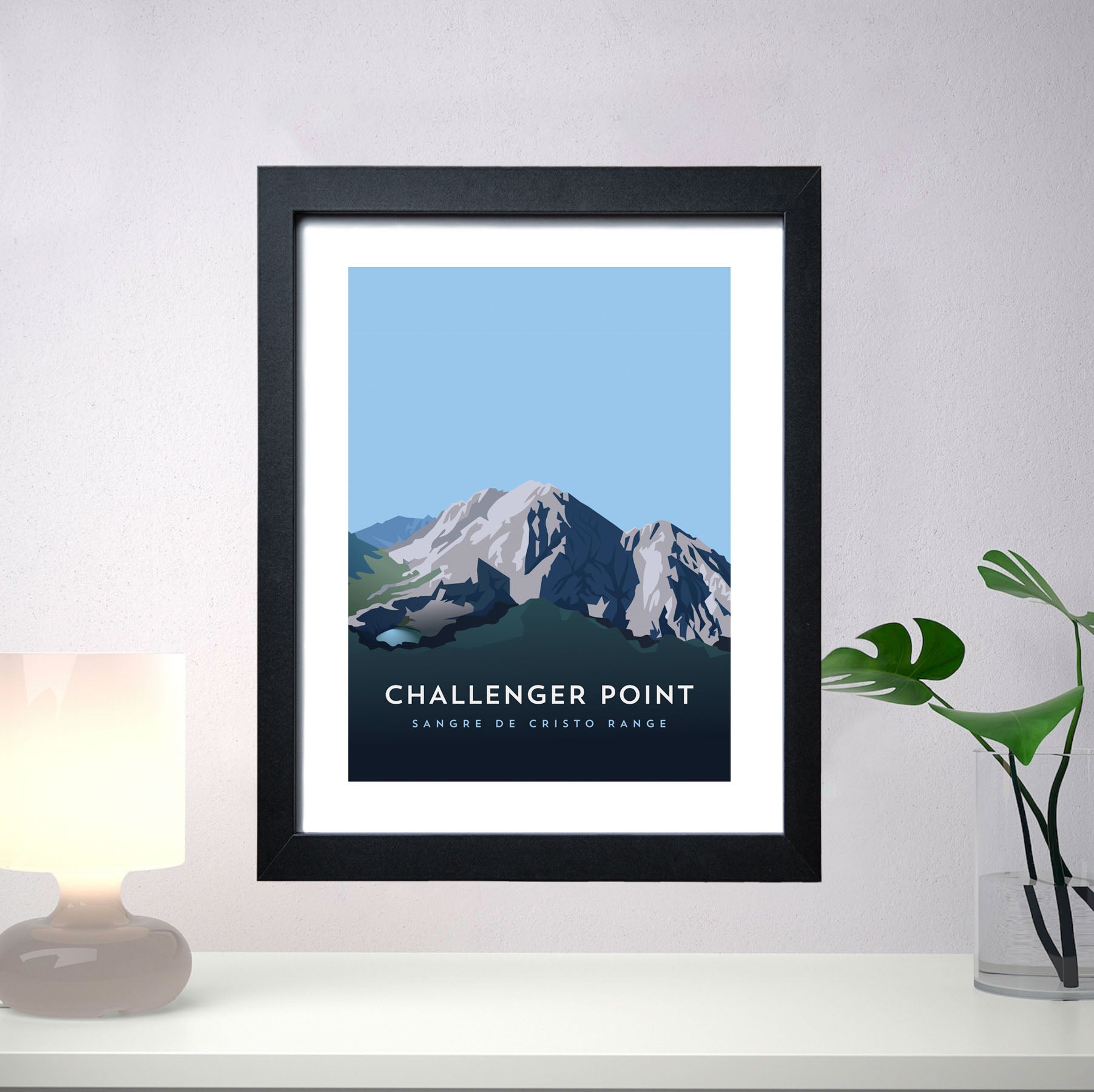 Challenger Point Colorado 14er Framed Poster