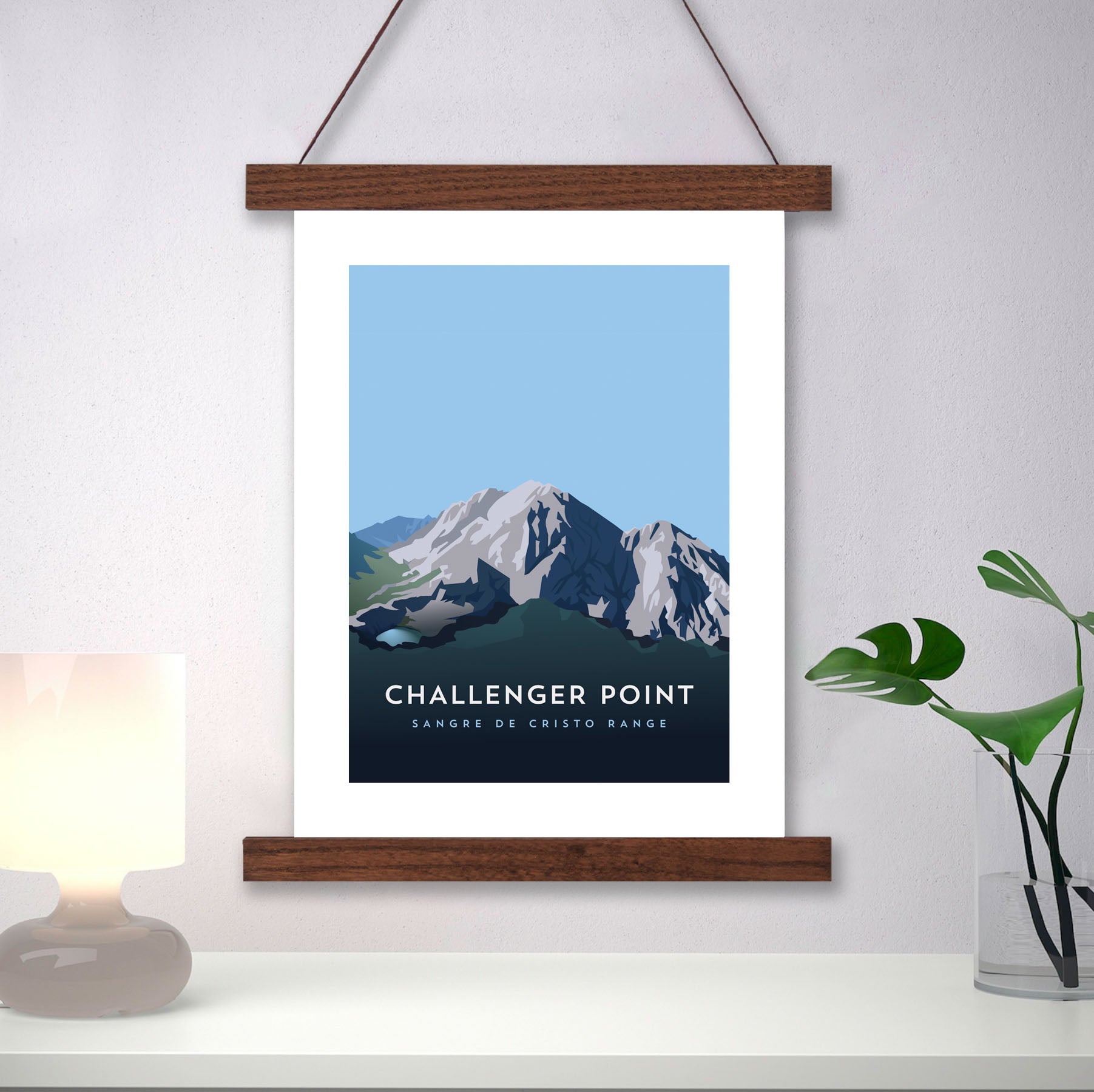 Challenger Point Colorado 14er Hanger Frame Poster