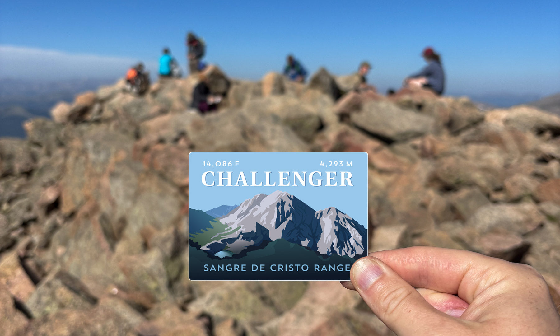 Challenger Point Colorado 14er Sticker