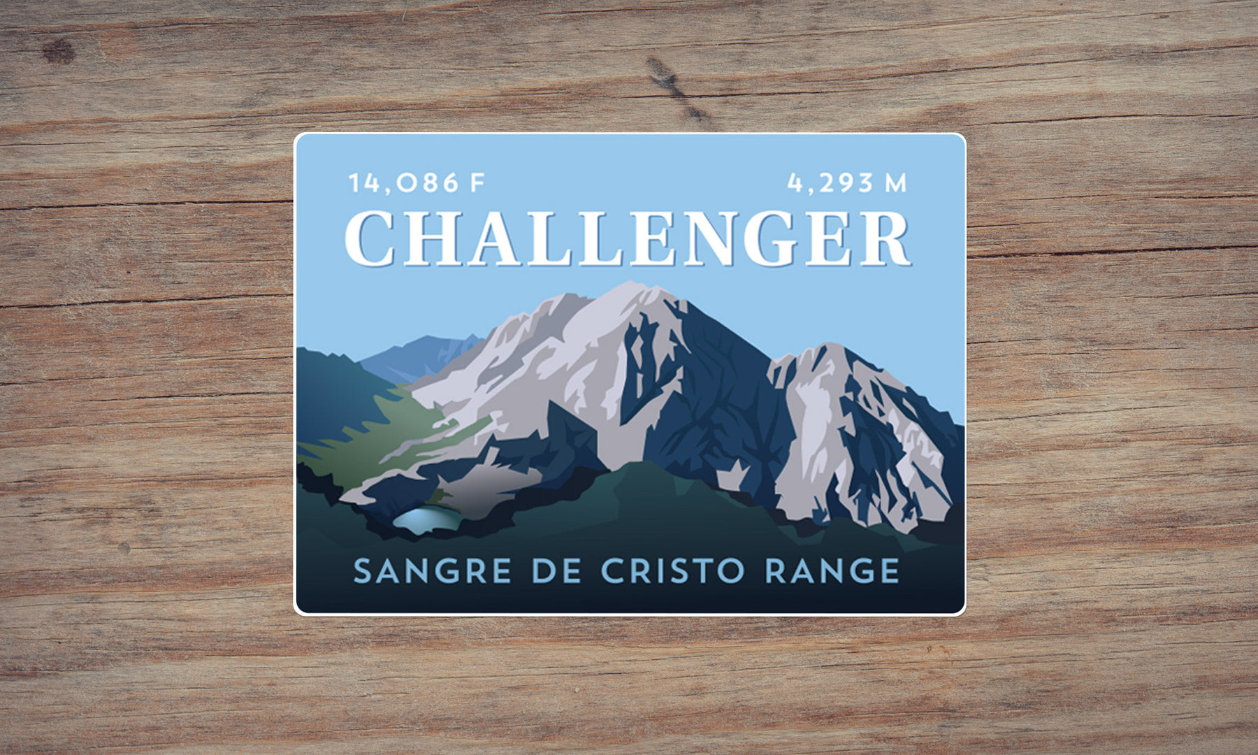Challenger Point Colorado 14er Sticker