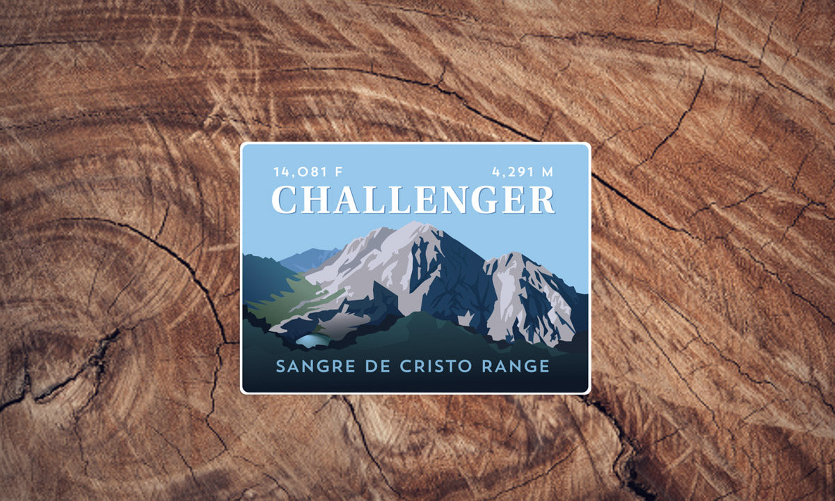 Challenger Point Colorado 14er Sticker