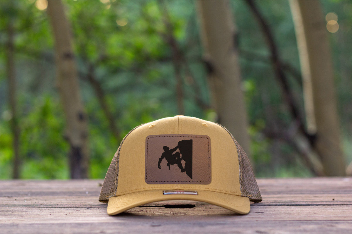 Sasquatch Rock Climbing Hat Amber Gold Richardson 112 Bigfoot