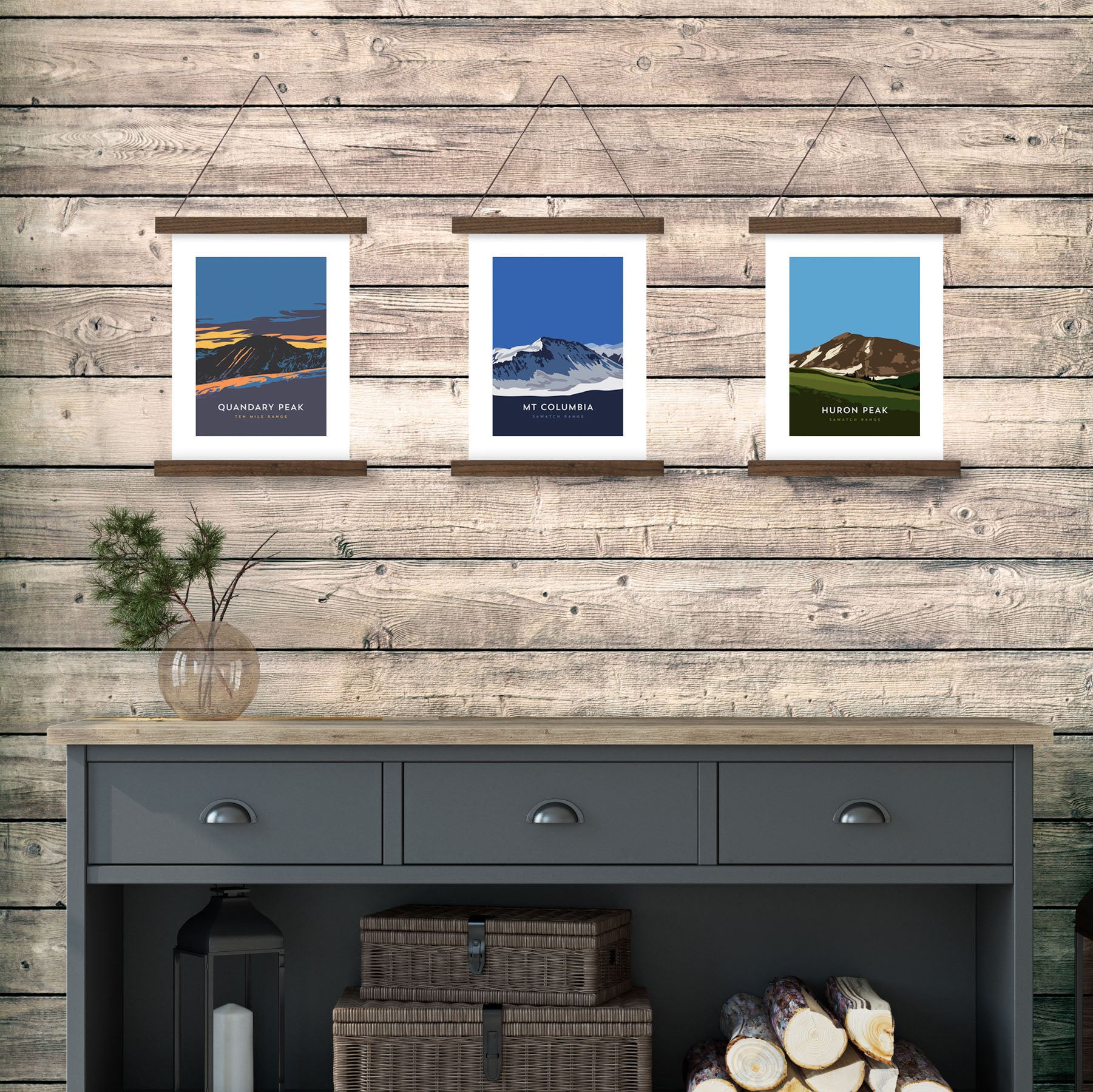 Mount Columbia Colorado 14er Hanger Frame Poster