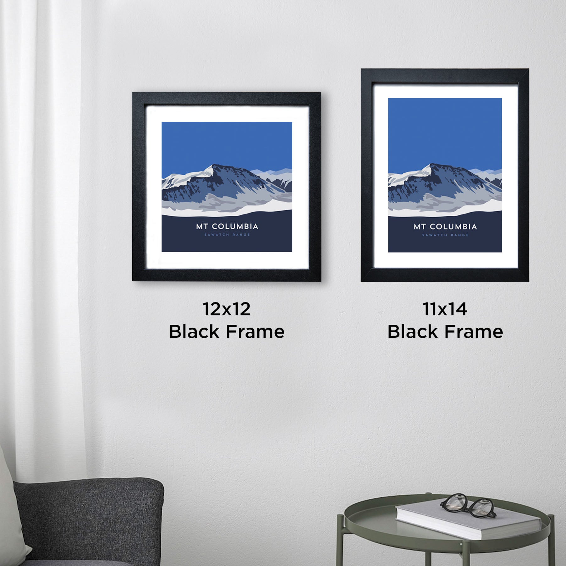 Mount Columbia Colorado 14er Framed Poster