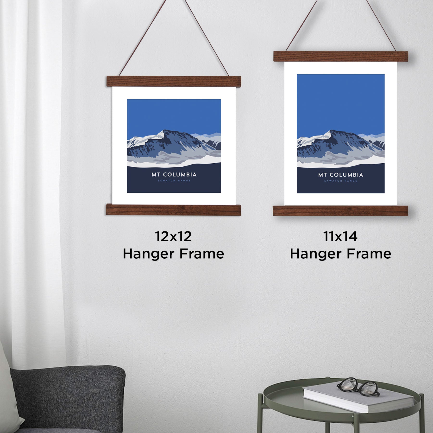 Mount Columbia Colorado 14er Hanger Frame Poster